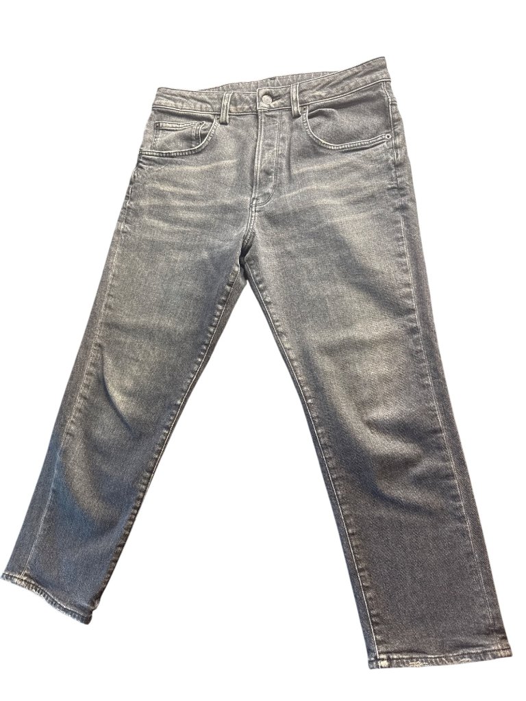 6397 Shorty Np029 Black Stone High Rise Cropped Jeans Sz 28 Made Italy